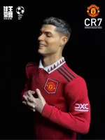 Custom 1/6 Cristiano Ronaldo Football Figure – Manchester United Meditation Celebration Hair-Transplant Edition - Image 9