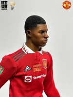 Custom 1/6 Marcus Rashford Football Figure – Manchester United Home Kit Edition