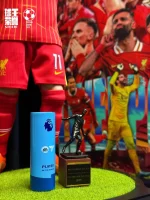 Custom 1/6 Mohamed Salah Football Figure – Liverpool Hair and Beard Transplant Edition Set - Image 9