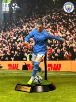 Custom 1/6 Phil Foden Football Figure – Manchester City Home Kit Set - Image 9