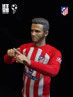 Custom 1/6 Saúl Ñíguez Football Figure – Atlético Madrid Home Kit Set
