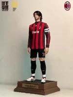 Custom 1/6 Paolo Maldini Football Figure – AC Milan Home Kit Rooted Hair Legends Edition