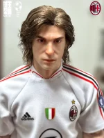 Custom 1/6 Andrea Pirlo Football Figure – Young Italy & Serie A Midfield Maestro Legends Hair-Transplant Edition - Image 2