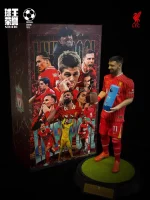 Custom 1/6 Mohamed Salah Football Figure – Liverpool Hair and Beard Transplant Edition Set - Image 3
