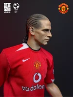 Custom 1/6 Rio Ferdinand Football Figure – Manchester United Defensive Legend Home Kit Set - Image 2
