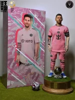 Custom 1/6 Lionel Messi Football Figure – Inter Miami CF 2024 Season Pink Kit MLS Edition