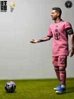 Custom 1/6 Lionel Messi Football Figure – Inter Miami CF 2024 Season Pink Kit MLS Edition - Image 3