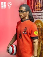 Custom 1/6 Edgar Davids Football Figure – Netherlands National Team Legend Retro Set