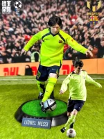 Custom 1/6 Lionel Messi Football Figure – FC Barcelona 2004/05 Away Kit Young No.19 Legends Hair-Transplant Edition
