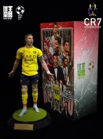 Custom 1/6 Cristiano Ronaldo (CR7) Football Figure – Al Nassr Saudi Super Cup Final SIUU Celebration Hair-Transplant Current Stars Edition - Image 4
