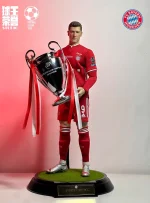 Custom 1/6 Robert Lewandowski Football Figure – Bayern Munich 2019–20 Champions League Winner Set