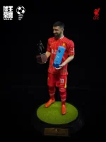 Custom 1/6 Mohamed Salah Football Figure – Liverpool Hair and Beard Transplant Edition Set - Image 6