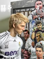 Custom 1/6 David Beckham Football Figure – Real Madrid CF Galácticos Era Hair-Transplant Legends Edition - Image 6