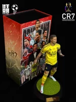 Custom 1/6 Cristiano Ronaldo (CR7) Football Figure – Al Nassr Saudi Super Cup Final SIUU Celebration Hair-Transplant Current Stars Edition - Image 7
