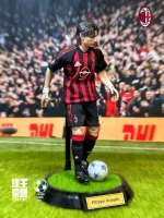 Custom 1/6 Filippo Inzaghi (Super Pippo) Football Figure – AC Milan Home Kit Rooted Hair Edition - Image 9