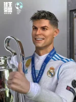 Custom 1/6 Cristiano Ronaldo (CR7) Football Figure – Real Madrid 2017–18 Champions League King Hair-Transplant Legends Edition - Image 7
