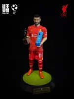 Custom 1/6 Mohamed Salah Football Figure – Liverpool Hair and Beard Transplant Edition Set - Image 8