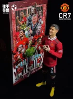 Custom 1/6 Cristiano Ronaldo Football Figure – Manchester United Meditation Celebration Hair-Transplant Edition - Image 2