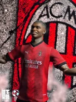 Custom 1/6 Rafael Leão Football Figure – AC Milan Home Kit Rossoneri Winger Edition - Image 2