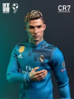 Custom 1/6 Cristiano Ronaldo (CR7) Figure – Real Madrid 2017–18 Champions League Bicycle Kick Hair-Transplant Edition Set