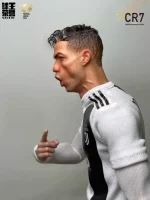 Custom 1/6 Cristiano Ronaldo Football Figure – Juventus Champions League Hat-Trick Rooted Hair Edition - Image 3