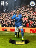 Custom 1/6 Phil Foden Football Figure – Manchester City Home Kit Set