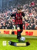 Custom 1/6 Filippo Inzaghi (Super Pippo) Football Figure – AC Milan Home Kit Rooted Hair Edition - Image 4