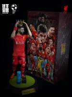 Custom 1/6 Mohamed Salah Football Figure – Liverpool Hair and Beard Transplant Edition Set - Image 5