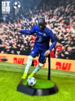 Custom 1/6 N’Golo Kanté Football Figure – Chelsea FC Home Kit Midfield Engine Edition