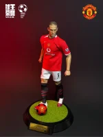 Custom 1/6 Rio Ferdinand Football Figure – Manchester United Defensive Legend Home Kit Set - Image 5