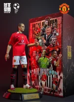Custom 1/6 Rio Ferdinand Football Figure – Manchester United Defensive Legend Home Kit Set