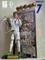 Custom 1/6 Cristiano Ronaldo (CR7) Football Figure – Real Madrid 2017–18 Champions League King Hair-Transplant Legends Edition - Image 5