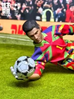 Custom 1/6 Jorge Campos Goalkeeper Figure – Mexico Retro Legend Colorful Kit Set - Image 7
