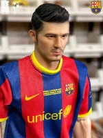 Custom 1/6 David Villa Football Figure – FC Barcelona Home Kit Legends Edition - Image 3