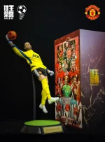 Custom 1/6 David De Gea Goalkeeper Football Figure – Manchester United Home Kit Beard-Transplant Set - Image 2