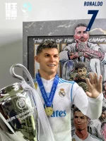 Custom 1/6 Cristiano Ronaldo (CR7) Football Figure – Real Madrid 2017–18 Champions League King Hair-Transplant Legends Edition - Image 9