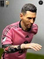 Custom 1/6 Lionel Messi Football Figure – Inter Miami CF 2024 Season Pink Kit MLS Edition - Image 2