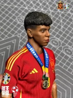 Custom 1/6 Lamine Yamal Football Figure – Spain UEFA Euro 2024 Champion Young Star Edition - Image 2