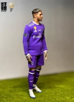 Custom 1/6 Sergio Ramos Football Figure – Real Madrid Home Kit Rooted Hair Legends Edition - Image 3
